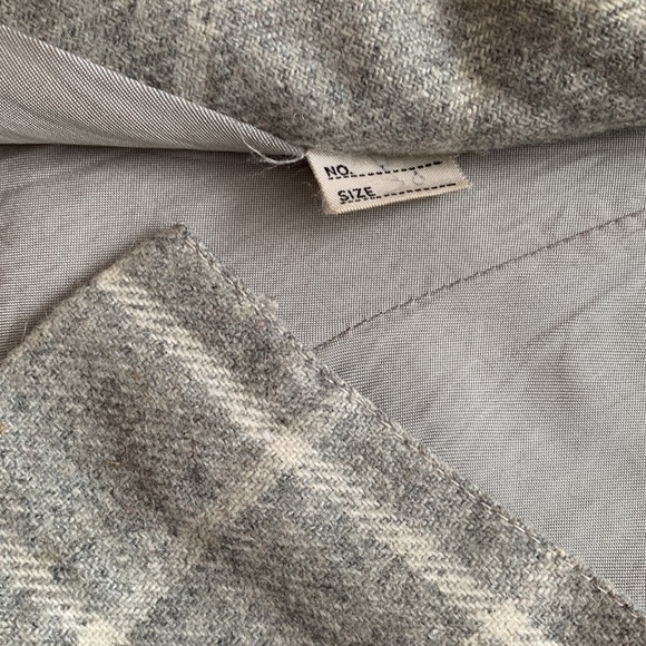 Vtg Windowpane Plaid wool blazer jacket - Picture 9 of 16